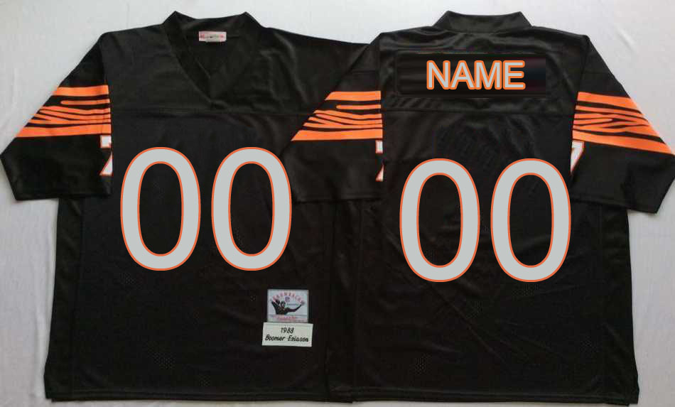 Men Customized Bengals Black NFL MN Throwback Jersey->san jose sharks->NHL Jersey